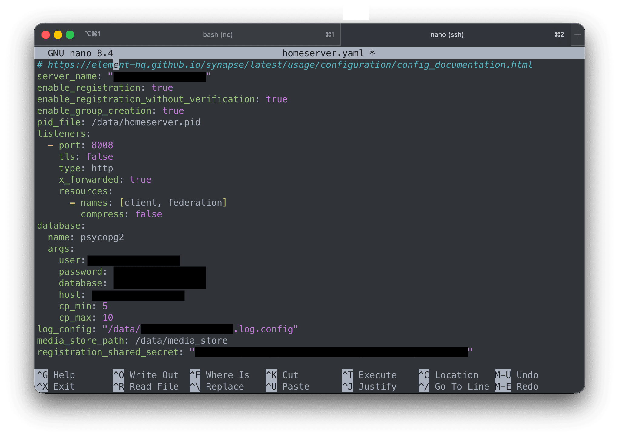Linux에서 Matrix Synapse 서버 설치하기